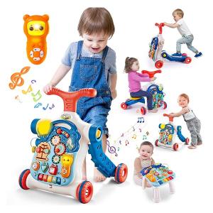 034011 5 in 1 Baby Walker Sit-to-Stand Toys