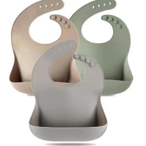 037620 Soft Waterproof Silicone Baby Bibs