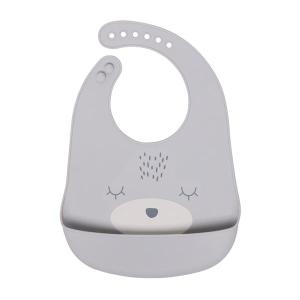 037618 Baby Silicone Cartoon Print Bibs 