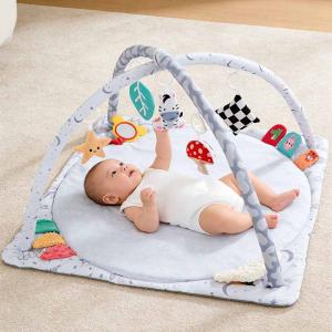 Tiny Paws Star & Moon Square Baby Play Gym &ndash; Montessori Sensory Activity Mat with Detachable Toys (Model: ZL2526)